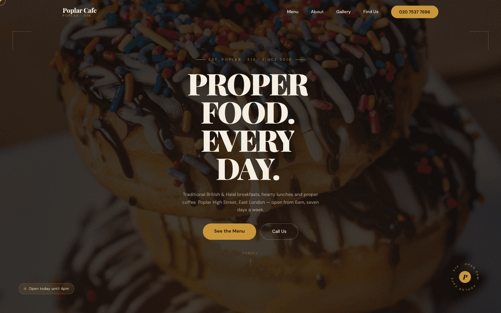 Poplar Café concept design